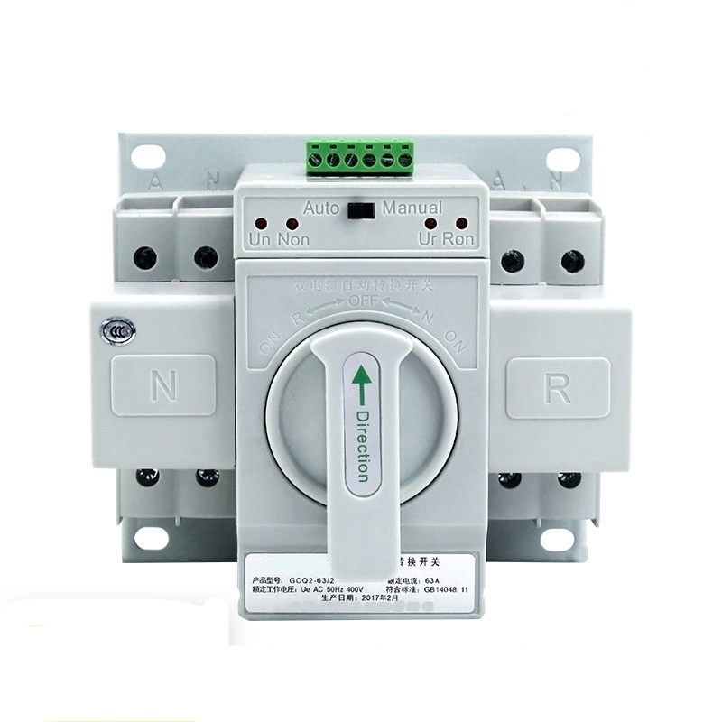 Mini CB 3 Phase Manual ATS Snq3-63A B ATS Double Power Source Automatic Transfer Switch