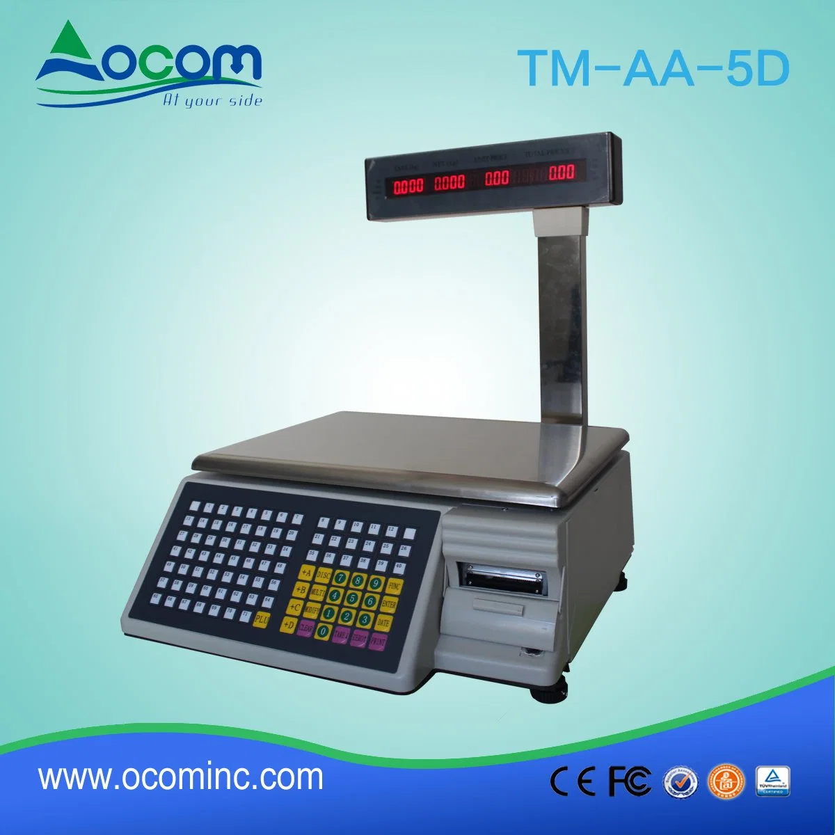 TM-AA-5D de impresión de etiquetas de códigos de barras electrónica Báscula