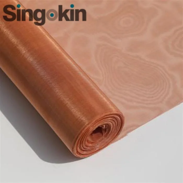 USA 250 325 Mesh Ultra Fine Plain Weave Copper Wire Mesh Shielding Faraday Cages Fabric