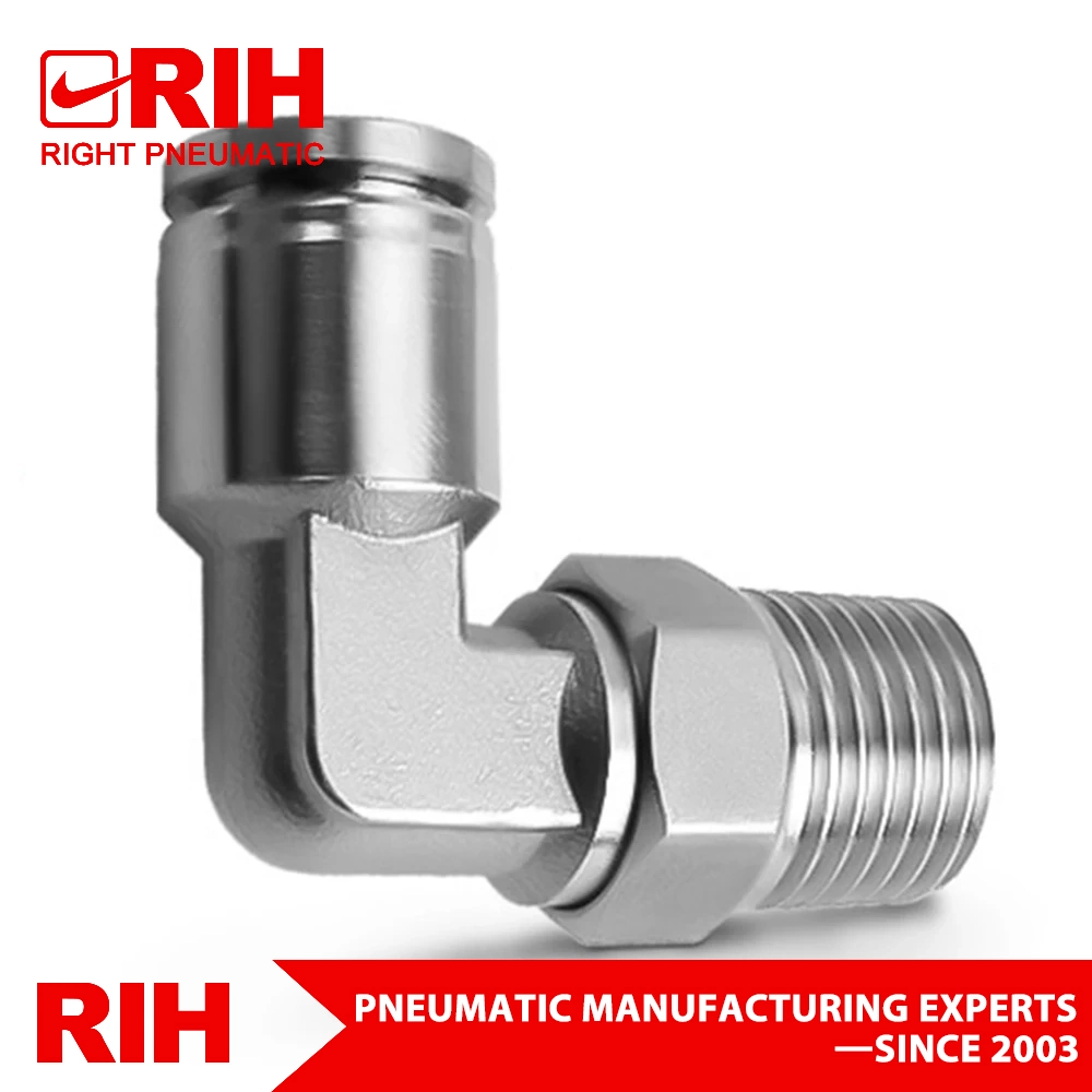 Mpl One Touch Fittings Brass Material Nickel-Plated Pneumatic Copper Push-in Connectors Fittings