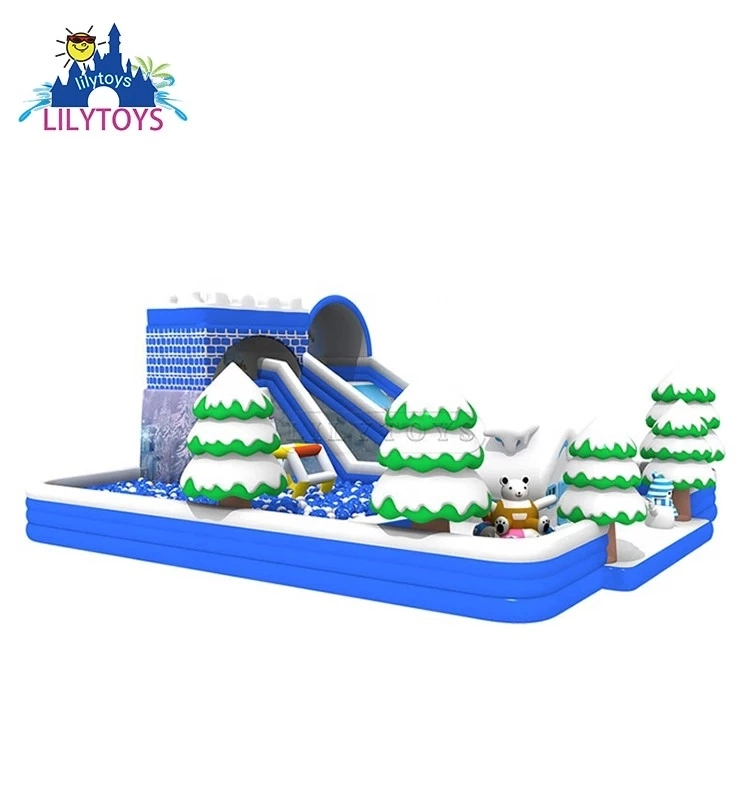 Interesting Playground Commercial Inflatable Castle Amusement Park for Sale