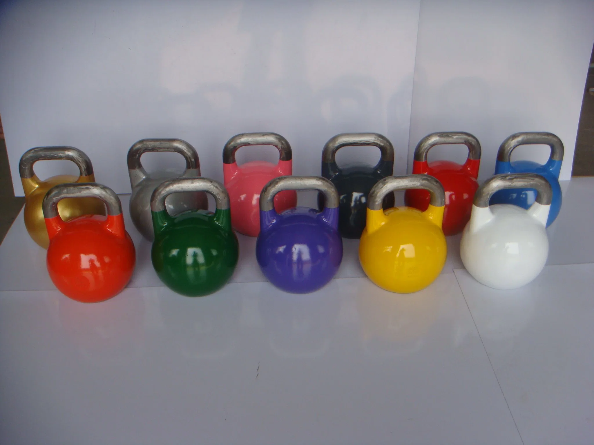 Weight Eco Friendly Gym Equipments E-Coating Competition Steel Kettlebell