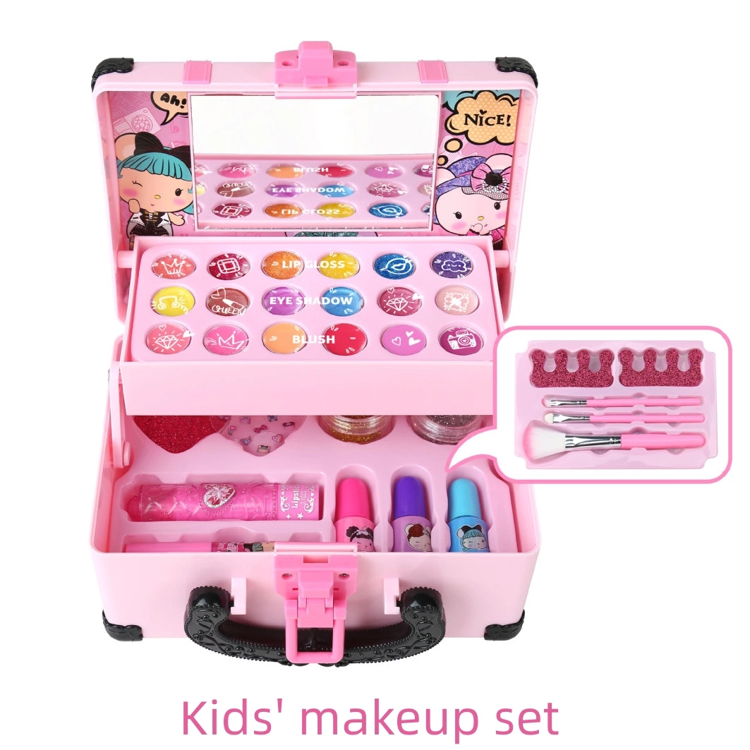 Jeu de maquillage de gros jouet Emulational fille cosmétiques avec cils