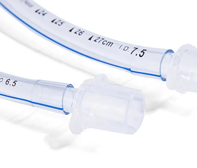 Tube endotrachéal renforcé en PVC de qualité médicale avec volume élevé faible Brassard de pression