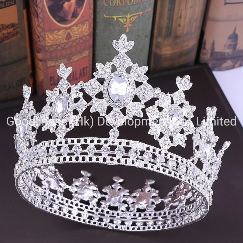 Kristall-Legierung Hochzeit Krone Gold Strass Tiaras Kronen Fashion Haar Zubehör