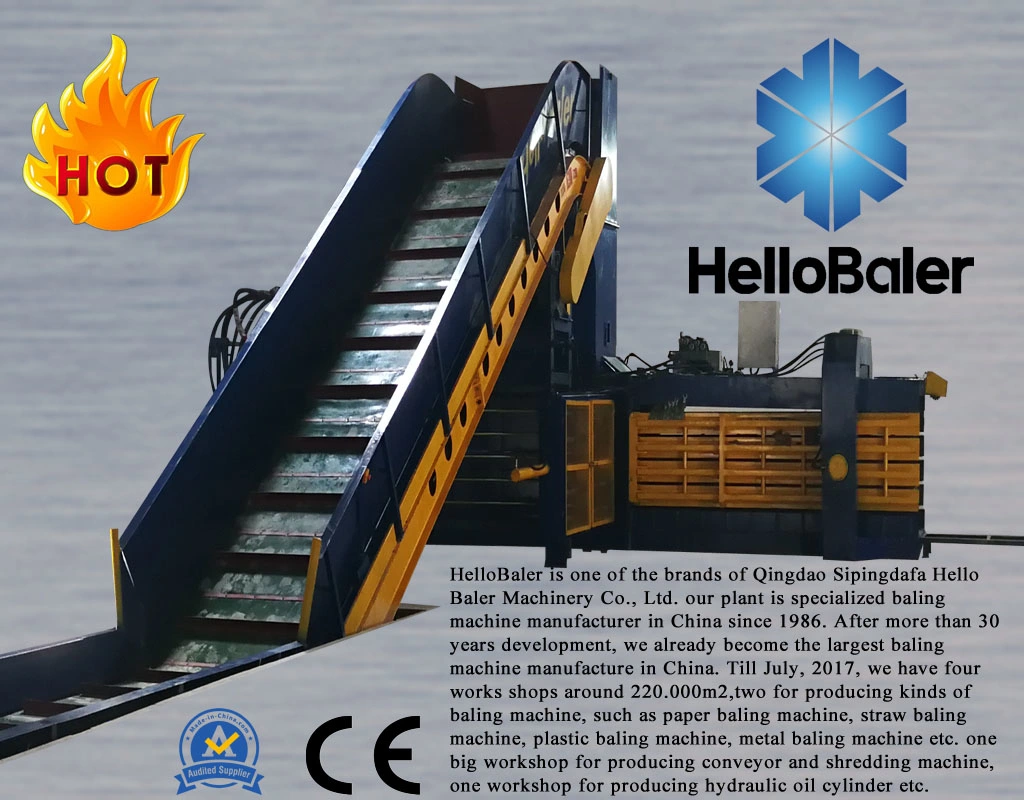 Automatic Hydraulic press of cardboard from Hello Baler