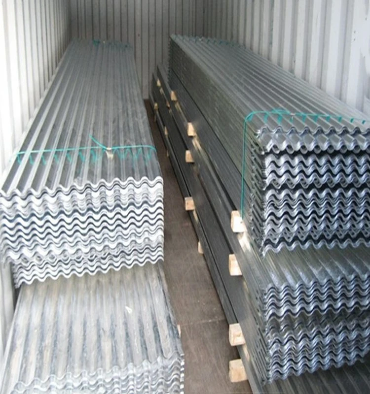 Hierro Roofing Corrugated Galvanized Zinc techo Marine chapa de acero corrugado Hierro