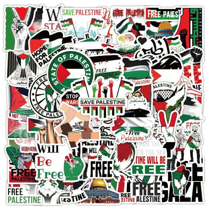 Palestine Flag Stickers Inkless Waterproof Palestine Stickers Clearly Printed Car Stickers