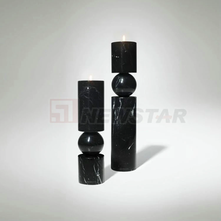 Marble Decoration Candleholder Natural Stone Candlestick