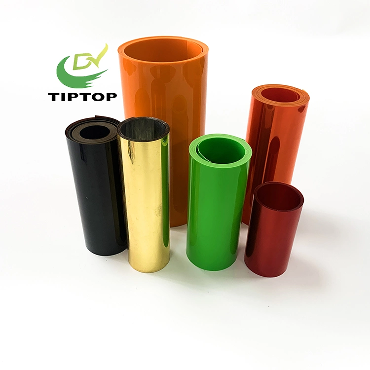 Tiptop-1 Plastic Clear Calendering PVC Rigid Transparent Film Sheet Roll