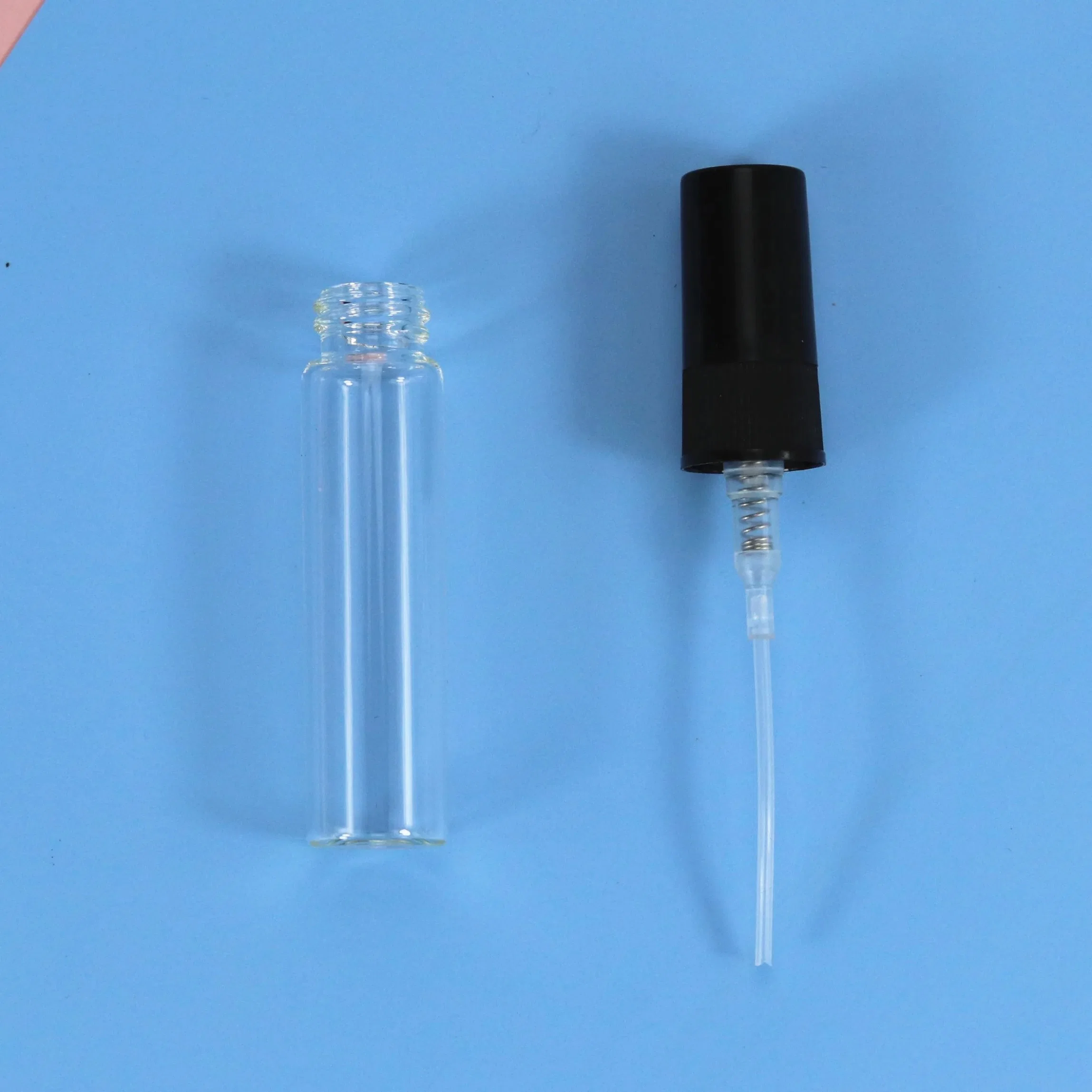 Hot Sale 10ml Perfume Glass Sprayer Bottle with White Black Plastic Mist Sprayer