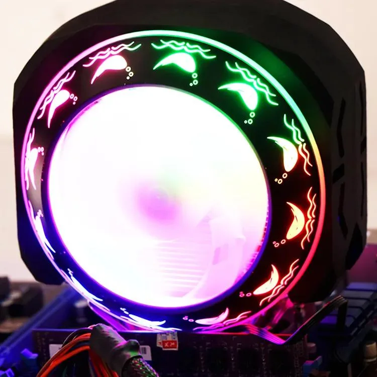 Luminous Air-Cooled UFO Desktop Cooling Fan Computer Host Fan