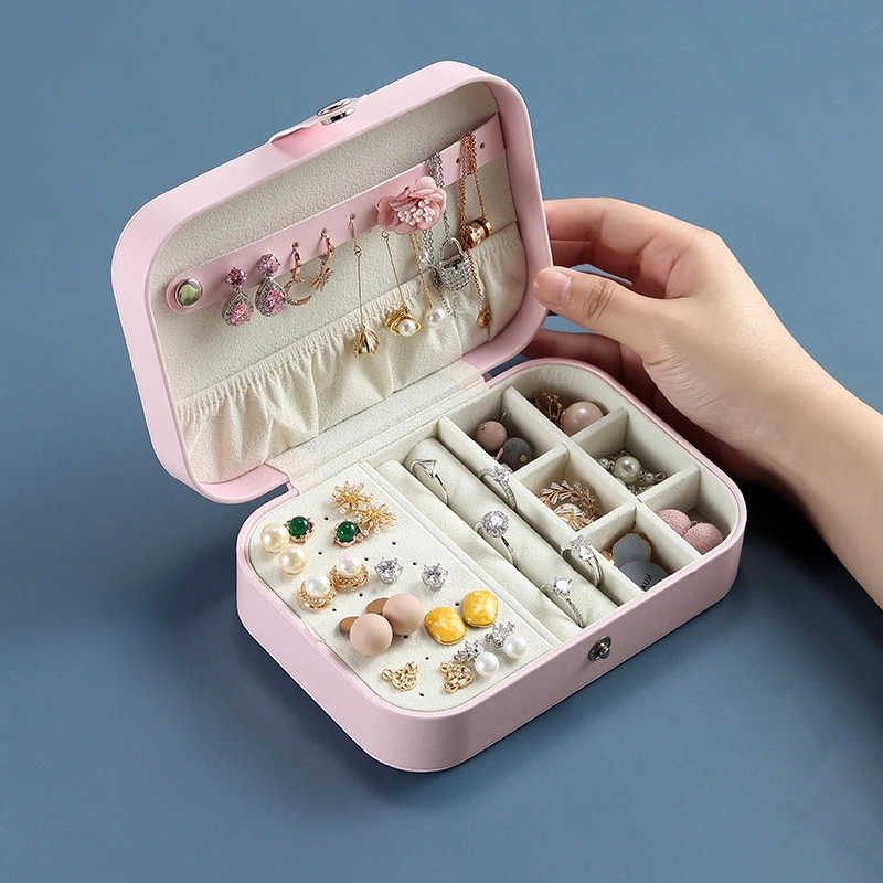 Storage Boxes Earring Necklace Bracelet Ornaments Organizer Portable Jewelry Boxes