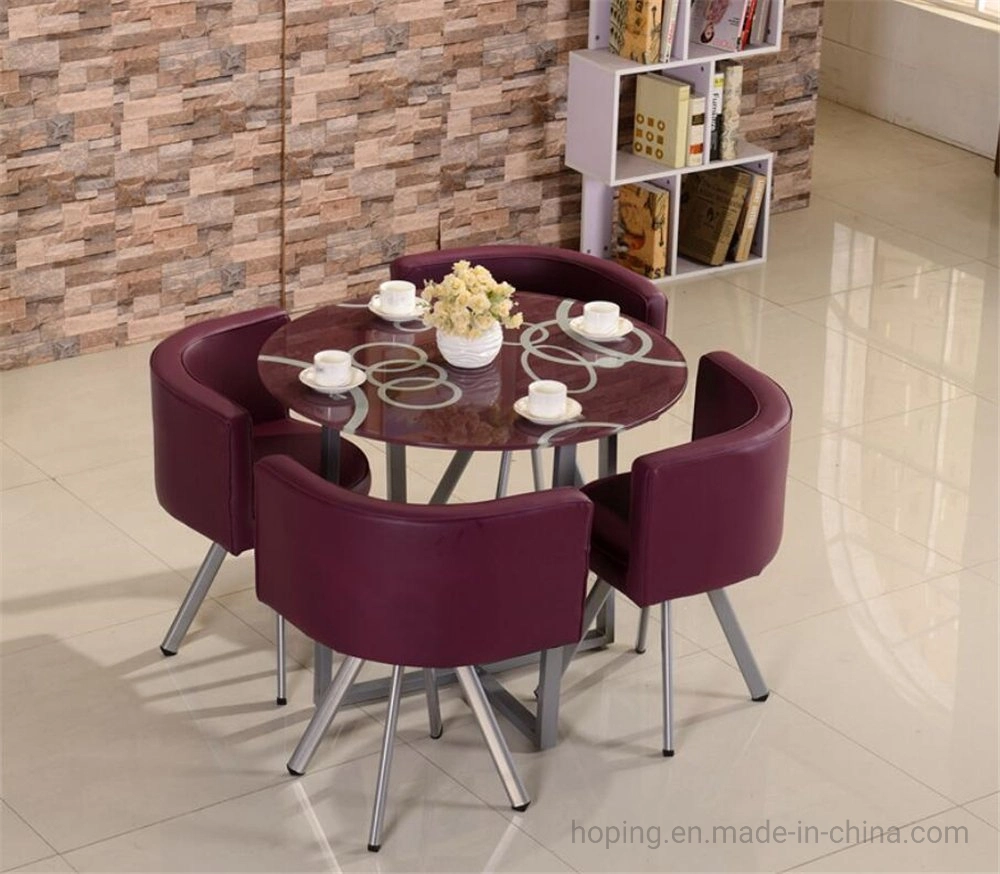 Revolving Chair Fashion Design Coffee Table and Chair Set Lounge Chair for Leisure Office Room Hoping Furniture Cafe Shop Used Wooden Cushion Chair