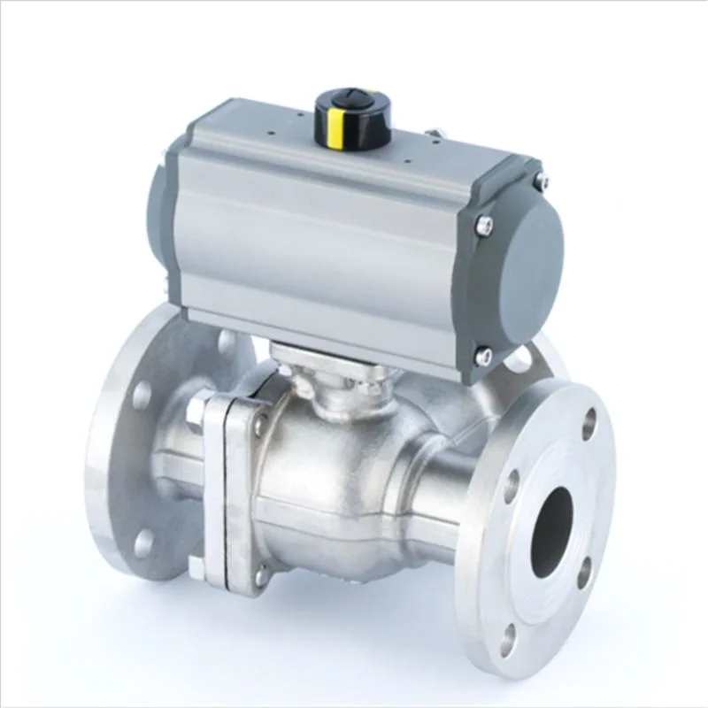 Q644f/Q645f Pneumatic Three-Way Ball Valve