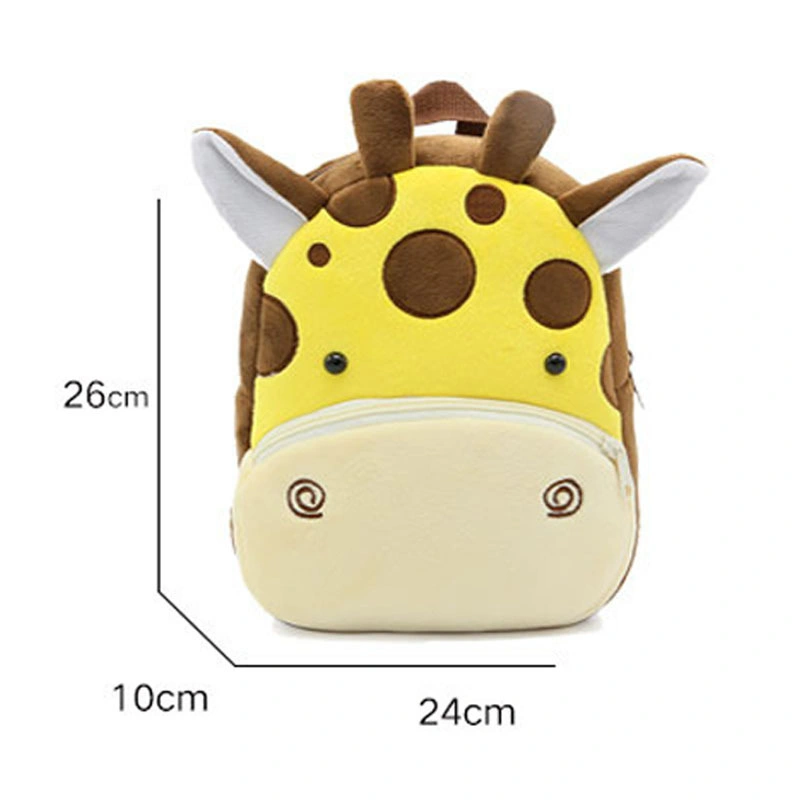 3D Cartoon Plush Kindergarten Schoolbag Animal Children School Bags