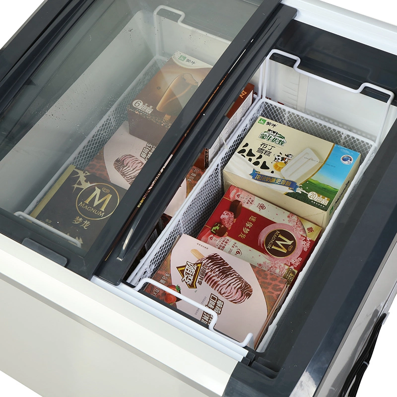 Original Factory Low Price OEM ODM Supermarket Glass Door Mini Fridge Commercial Refrigerator Ice Cream Fruit Meat Batch Chest Deep Freezer