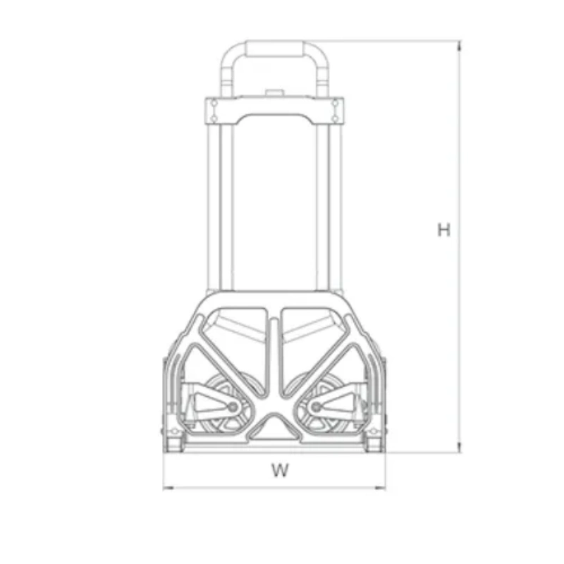 Leichtes Gewicht 70kg Industrie faltbar Hand Truck Carry Trolley Garden Wagen