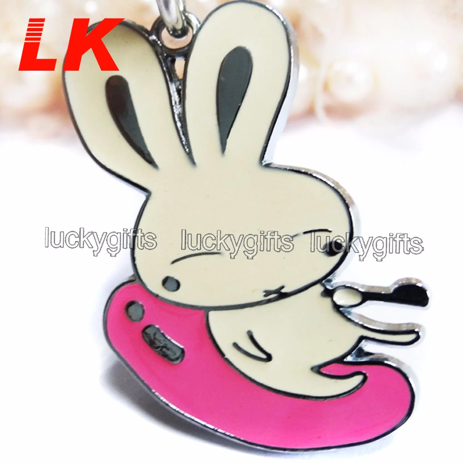 New Design Custom Metal Carton Logo Promotional Keychain