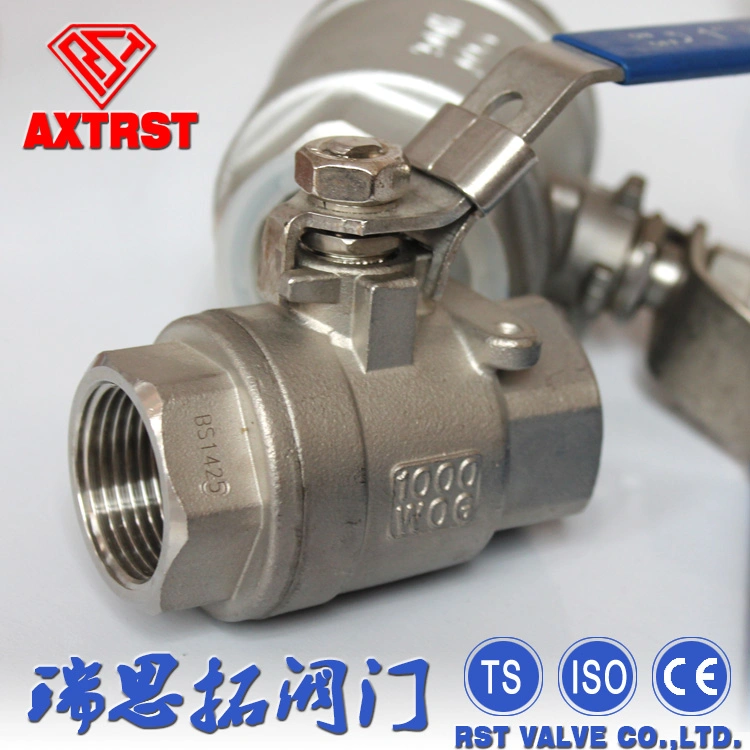 1000wog Stainless Steel 304/316/Wcb BSPT/NPT/BSPP/G Thread Floating 2PC Ball Valve&Gate Valve&Check Valve&Globe Valve