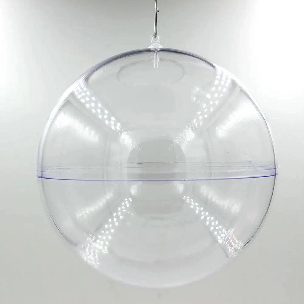 The Most Popular Detachable Opening Clear Plastic Ball for Christmas