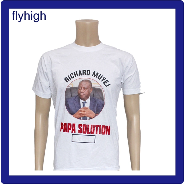 Venda por grosso de T-Shirts Publicidade eleição itens promocionais camisa personalizada camisetas serigrafia