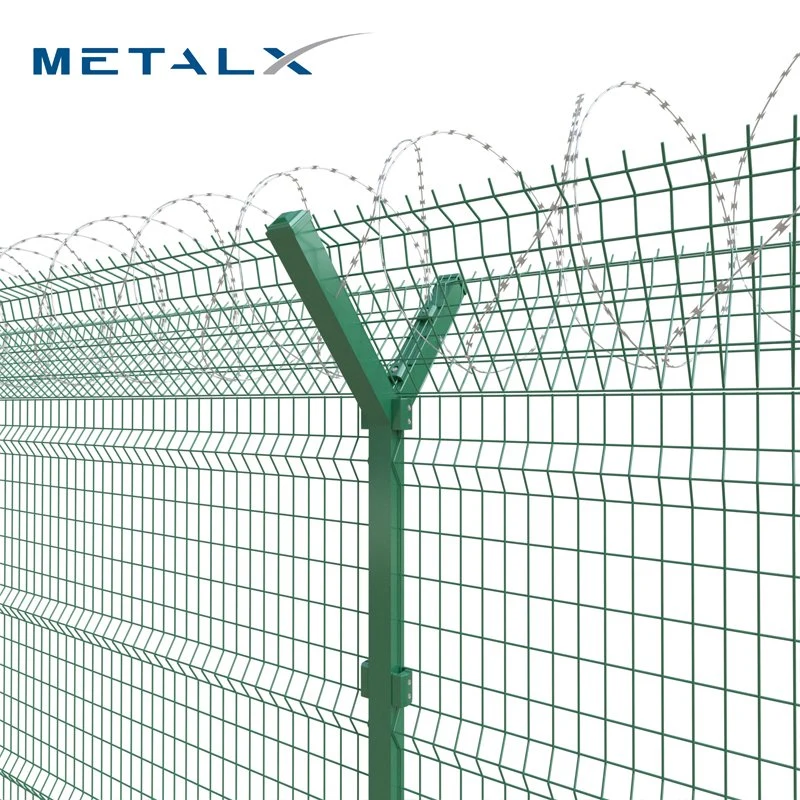 China Wholesale/Supplier High quality/High cost performance Safety Welded Wire/V Mesh Airport Perimeter Safety/Security Fence Panels for Boundary Wall