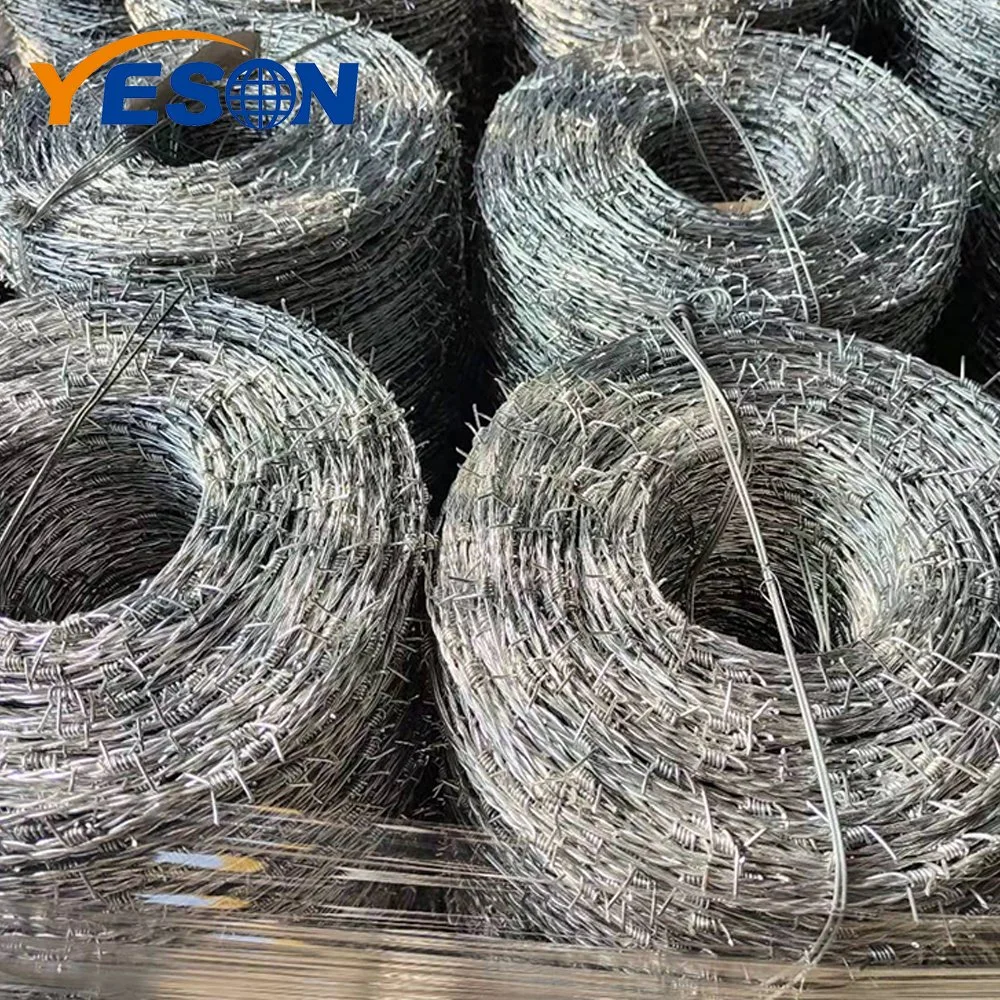 China Aping Factory Supply High quality/High cost performance  Galvanized or PVC Coated Barbed Wire