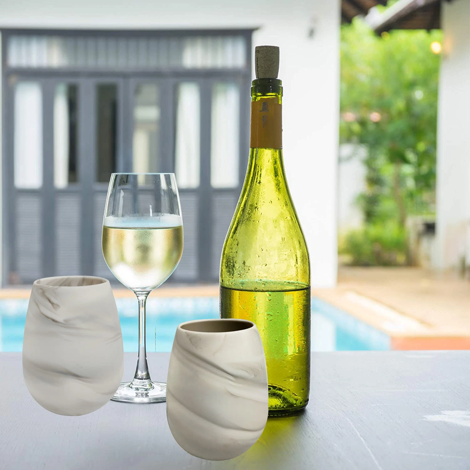 Silicone Wine Glasses Beer Cups Beer Wine Can Glasses for Party