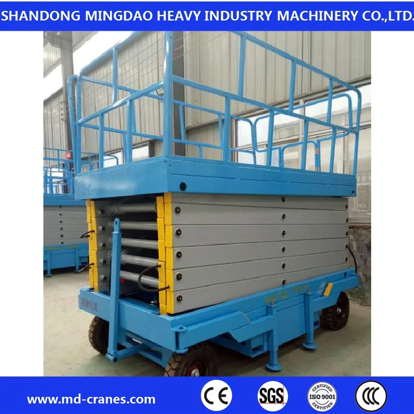 100kg 200kg, 300kg, 500kg Self Propelled Flexible Construction Small Scissor Lift Table Platform Hydraulic Scissor Lift with Very Econnomical Price