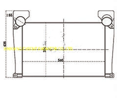 Refroidisseur intermédiaire en aluminium du chariot moteur pour Man L2000 OE 81061300066