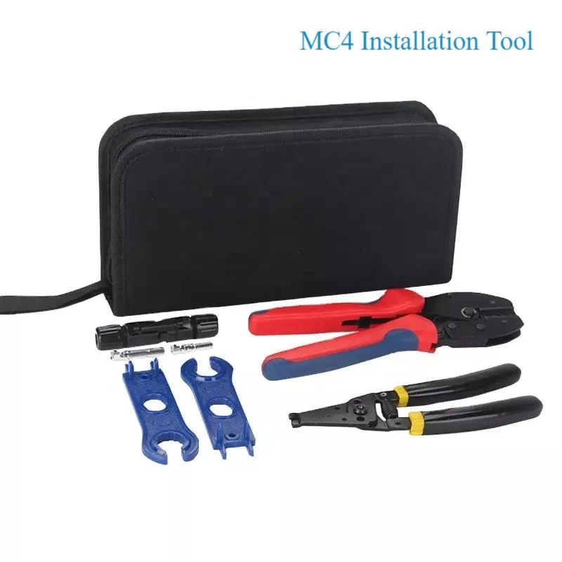 Солнечные фотоэлектрические разъем обжимной инструмент наборы инструментов для MC4 MC3 Разъем обжимной инструмент с электроприводом