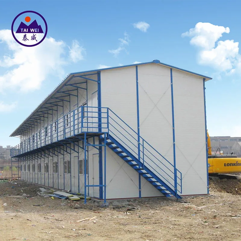 Prefabricated Steel Structure Office Building with Cement Fiber Board