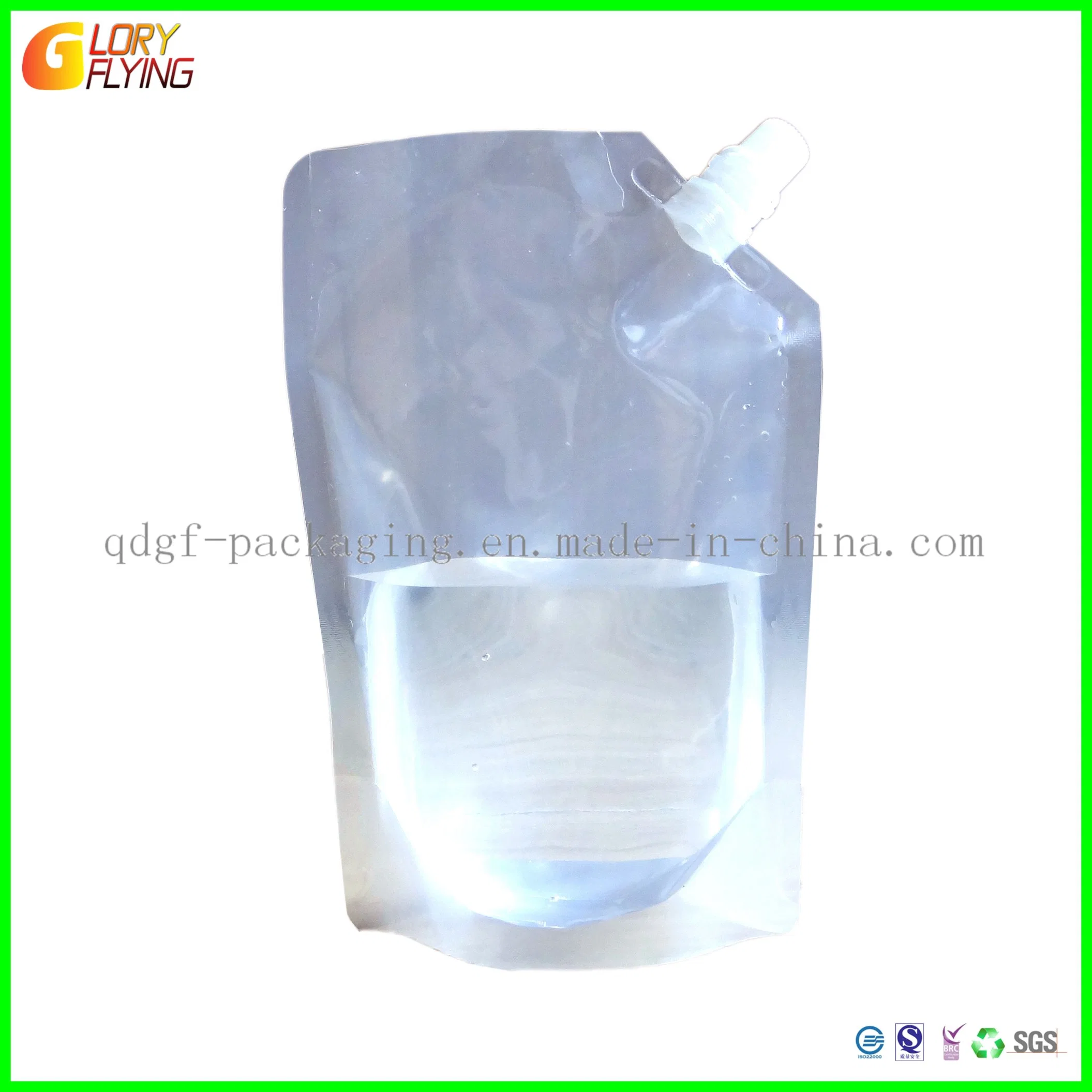 Fully Transparent Plastic Spout Drinking Water Juice Spout Pouch Bag Eco Friendly Clear Beverage. Pet Supply Suction Bag. Spout Pouches Manufacturers.