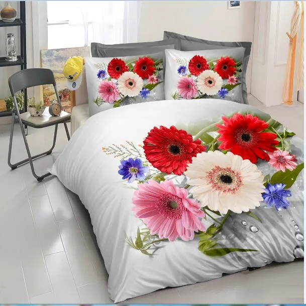 Best Selling Cheap 90GSM 100% Polyester 3D Bedding Sets 3D Quilt Cover