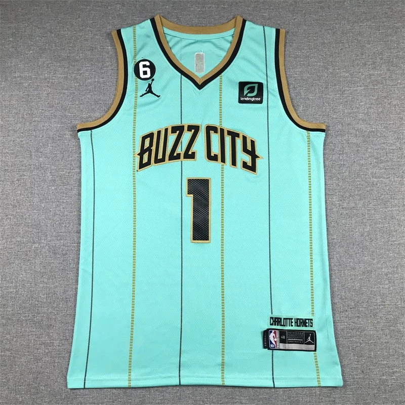 Dropshipping Top Quality Sports Jordan Basketball Jersey NBA Wasp 1 Light Green New Jordan Jersey