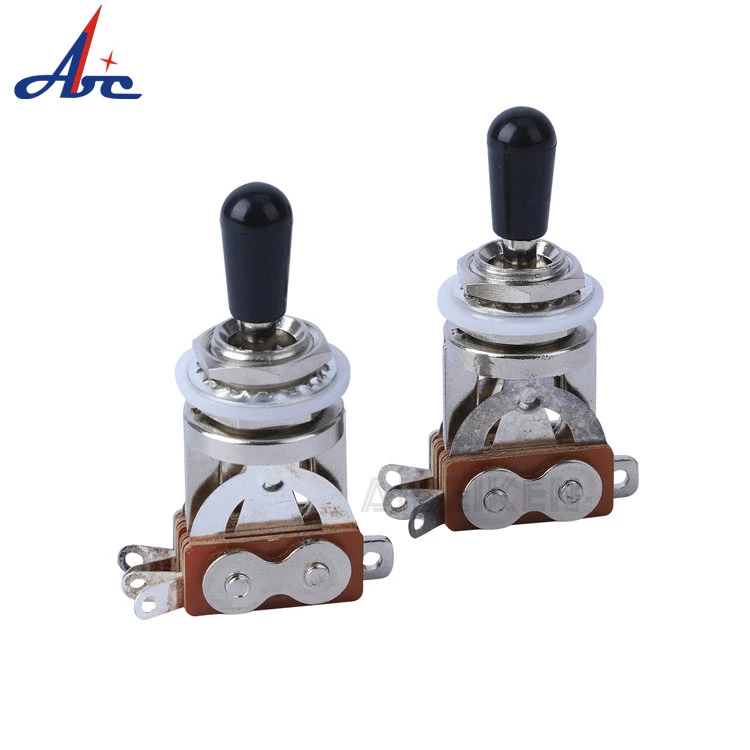 RS18-B1 Wholesale Made in China High Quality Electrical Guitar 3 Tap Position Switch Toggle Guitar Pedal Push Button Switch