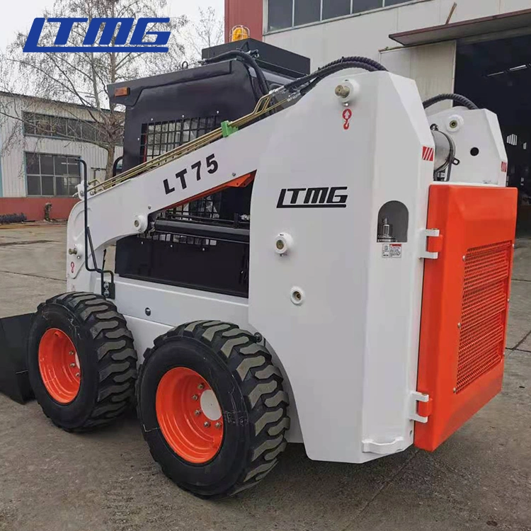 Ltmg Lt75 1050kg Cheap Track Type Skid Steer Loader Mini Brush Cutters Skid Steer Loader with Bucket