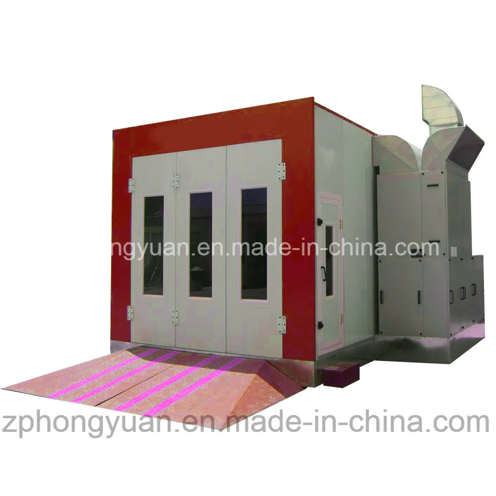 Hongyuan CE Automotive Car Auto Water Based / Waterborne Painting Booth/Paint Spray Booth with Gas Burner