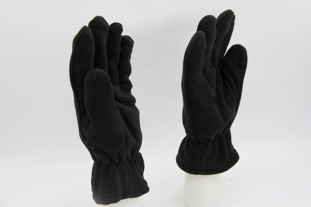 100%Polyester Black Adult Gloves Winter Glove