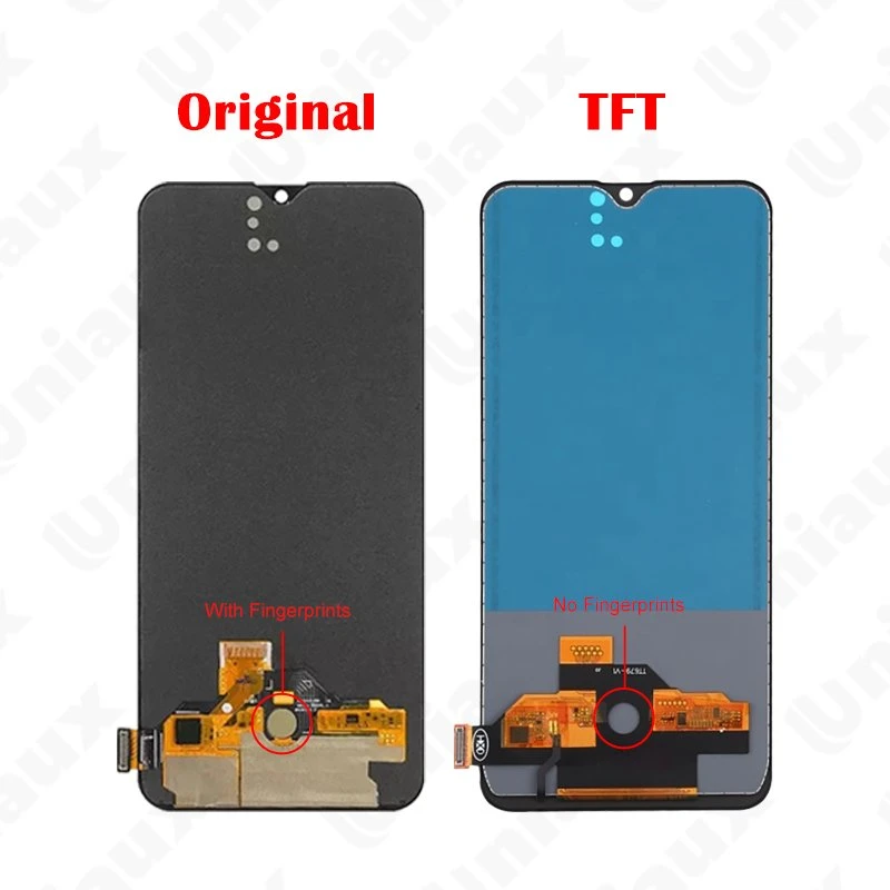 AMOLED/TFT original de 6.4" para o Olpo K5 Reno Z Substituição do conjunto do digitalizador de tela sensível ao toque do visor LCD Realme XT X2 Visor LCD