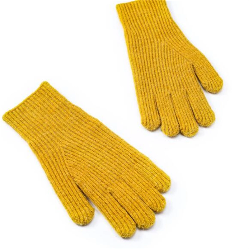 Hot Sale Lined Winter Warm Touch Screen Knit Wool Gloves