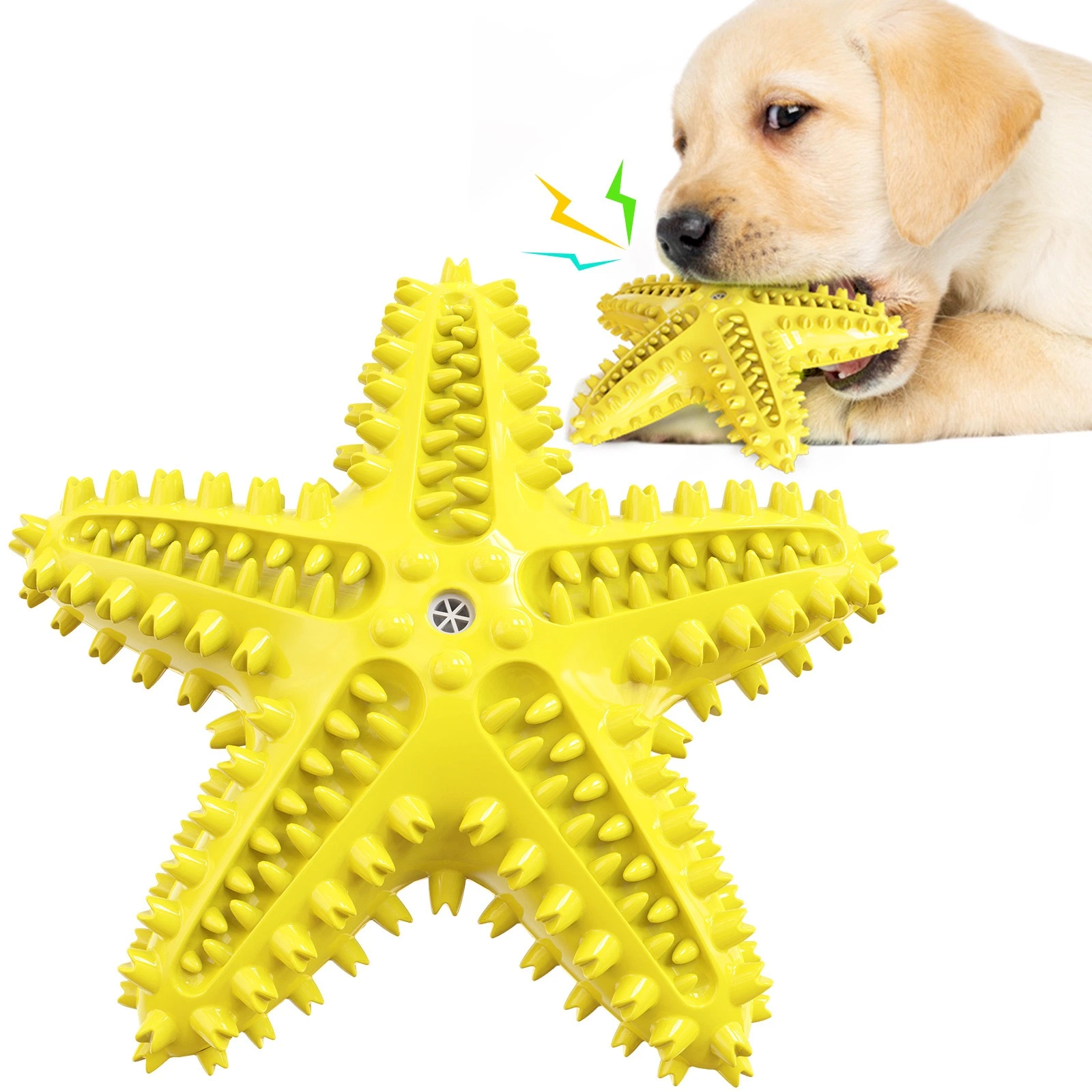 Hot Selling Sea-Star Shape Pet Dental Toothbrush Cleaning Care Chew Toy