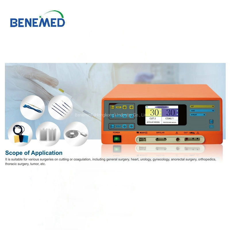 LCD High Frequency Bipolar Electrobisturi Surgical Elecrocautery Electrosurgical Generator