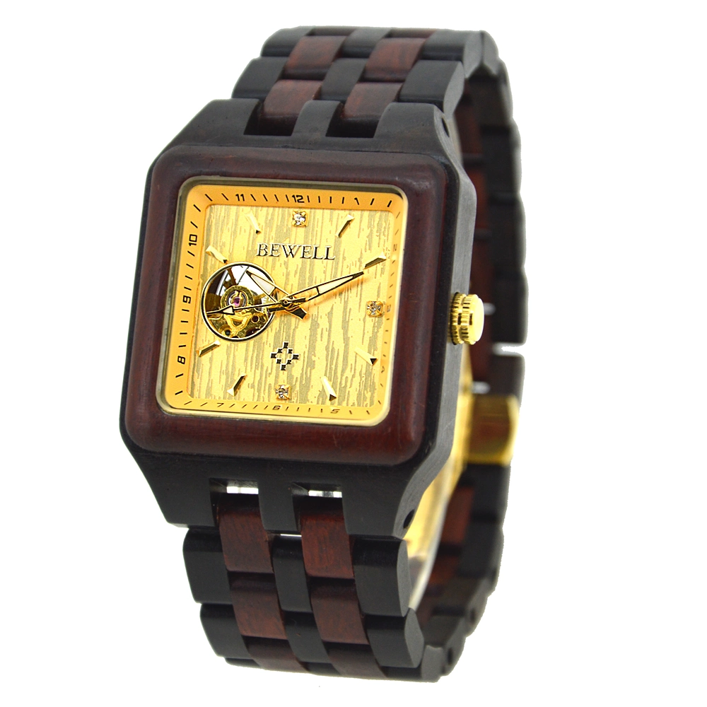 Comercio al por mayor de grano Original Dama de alta calidad relojes de madera con logotipo personalizado