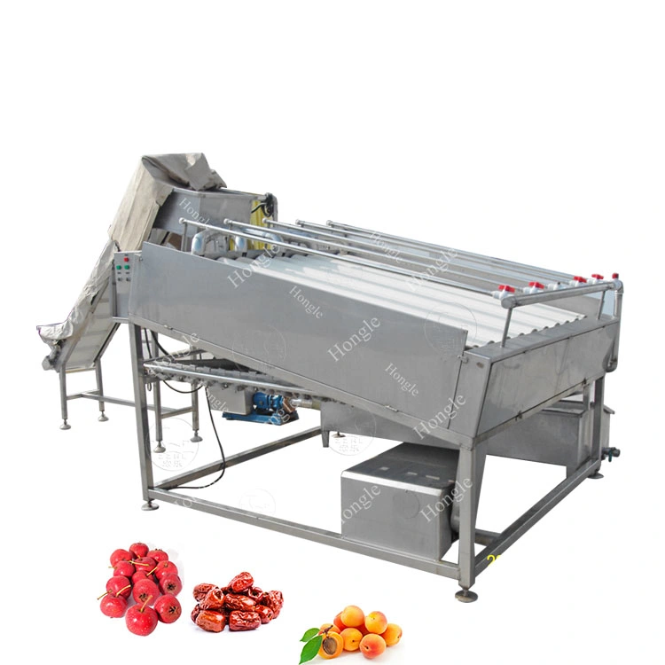 Manufacture Industrial Automatic Lychee Corer Apples Cleaning and Longan Fruit Grading Machine