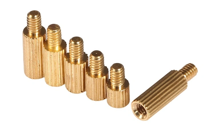 Knurled Male Female Brass Stand off Round Spacer M2