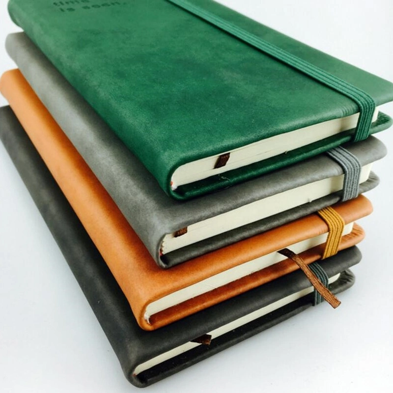 Академический A5 печатный логотип персонализированный PU кожаный дневник Ежемесячный планировщик Ноутбук с обложкой журнала