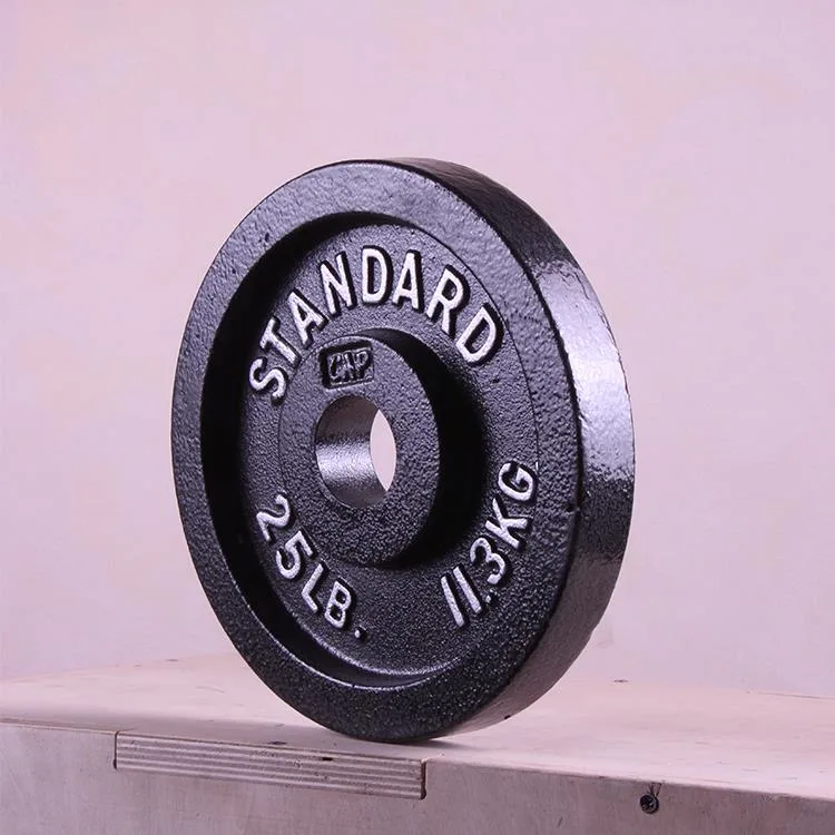 Heißer Verkauf Gym Ausrüstung Gusseisen Gewicht Platte Bodybuilding Platte Power Equipment Gewichtheben Disc Langhantel Krafttraining Platte Fitness Sport Platte