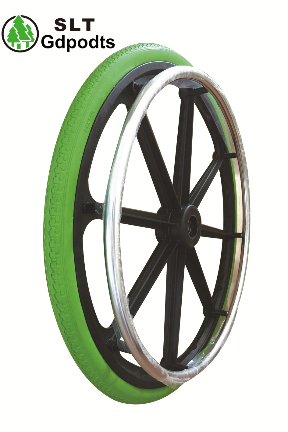 Wchr2403 24 Inch Solid Polyurethane Wheelchair Rear Wheel